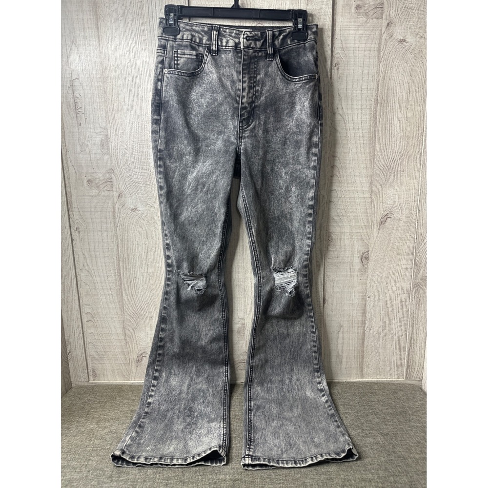 Harper Heritage Francescas Women Size 25 Acid Wash Grey High Rise Bootcut Jeans